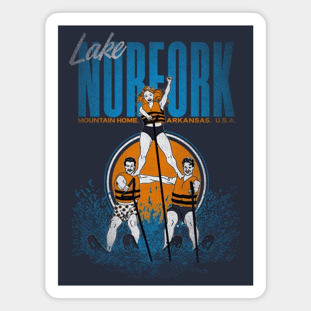 Lake Norfork Magnet by rt-shirts